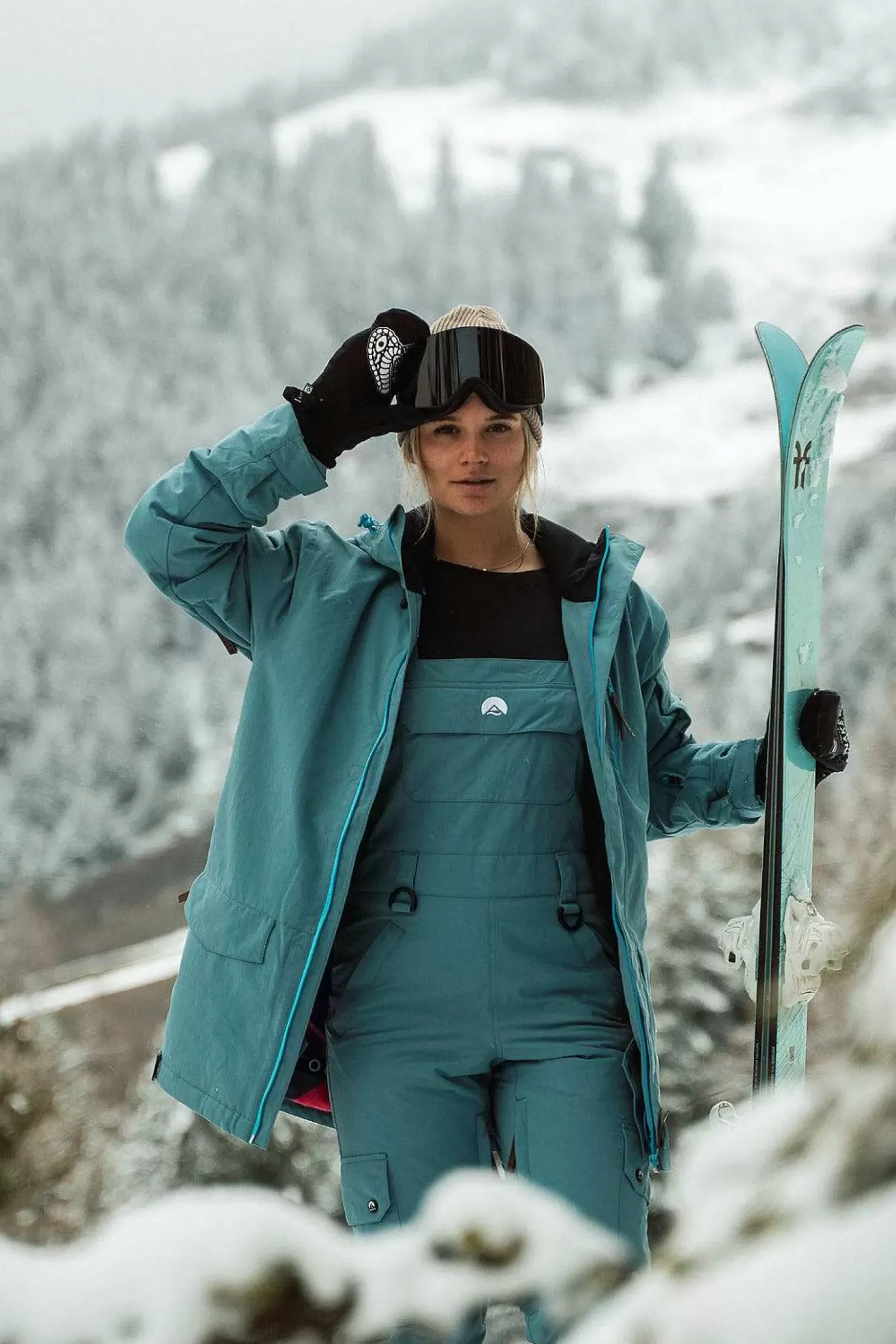 Women OOSC Snow Jackets>Yeh Girl Ski & Snowboard Jacket Teal