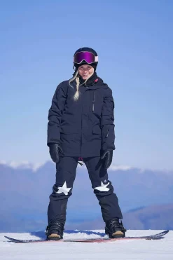 Women OOSC Yeh Girl Jackets & Bib Pants>Yeh Girl Ski & Snowboard Jacket - Katie Ormerod Black Stars Signature Line