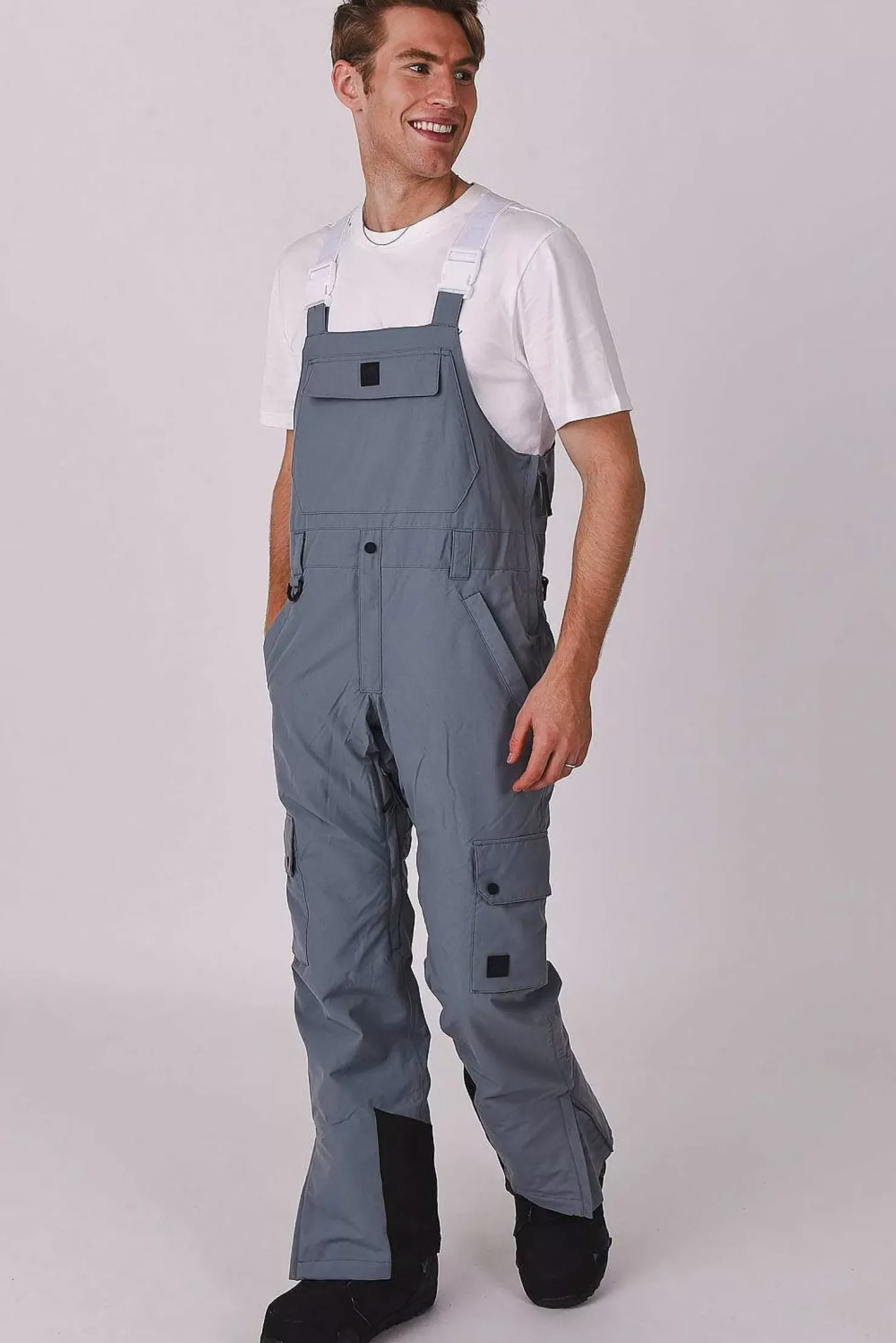 Men OOSC Yeh Man Jackets & Bib Pants>Yeh Man Bib Pant Grey 23/24