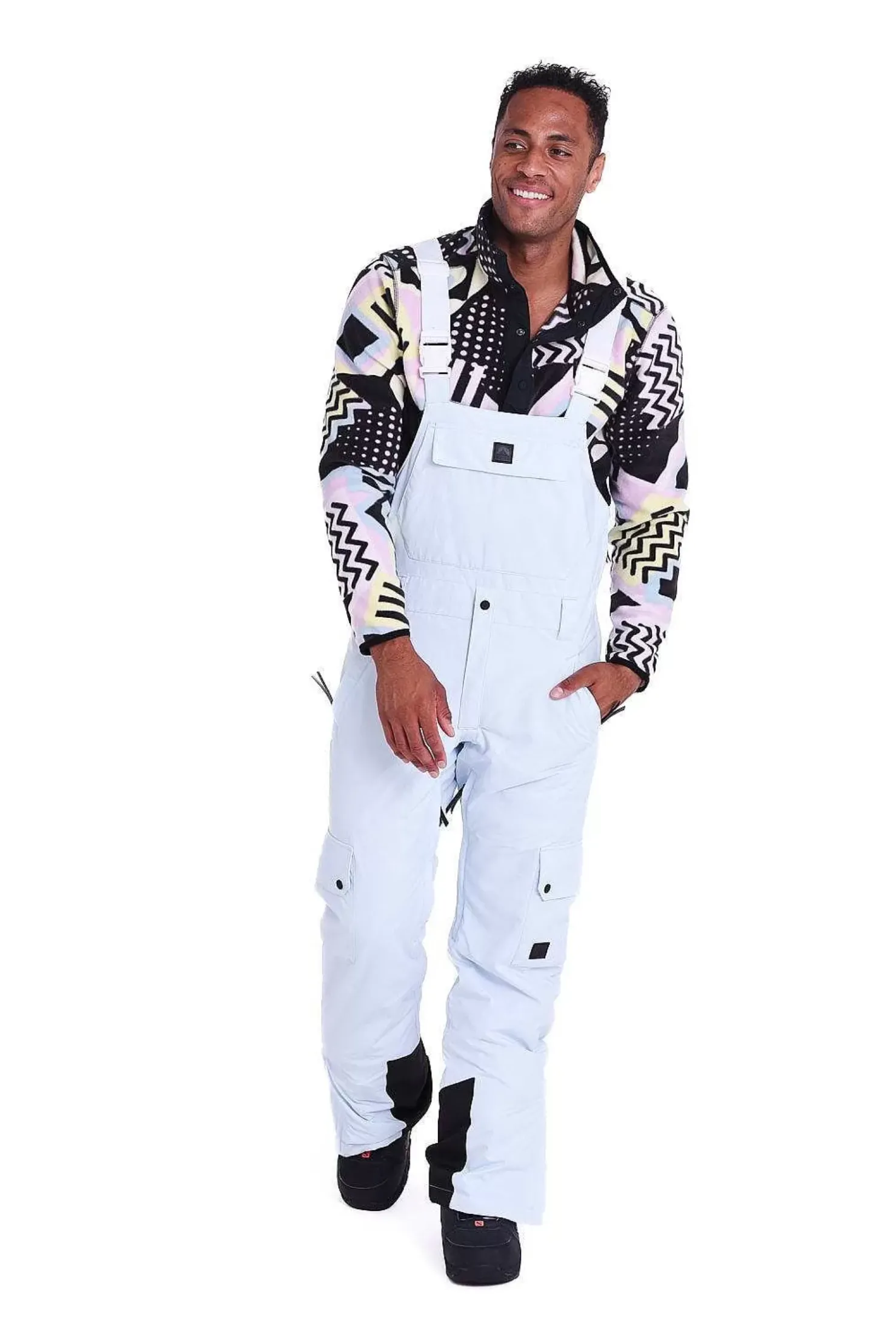 Men OOSC Snow Pants / Bibs>Yeh Man Bib Pant Ice Blue