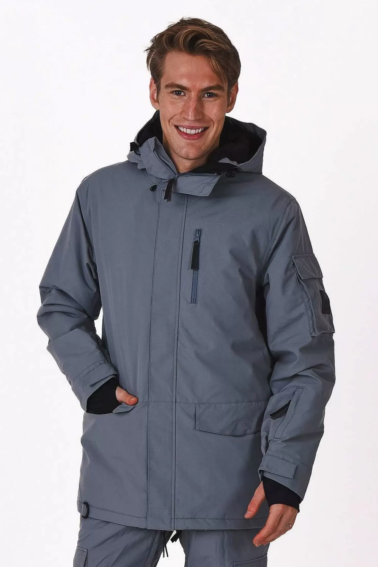 Men OOSC Yeh Man Jackets & Bib Pants>Yeh Man Jacket Grey