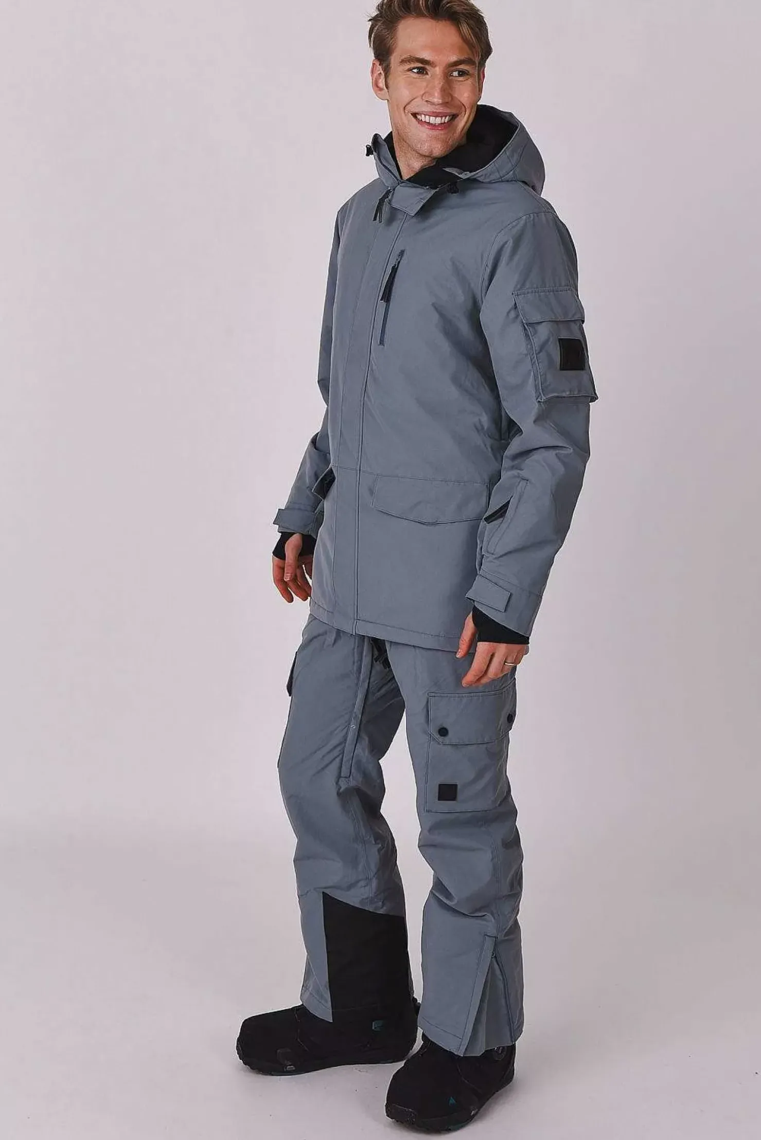 Men OOSC Yeh Man Jackets & Bib Pants>Yeh Man Jacket Grey