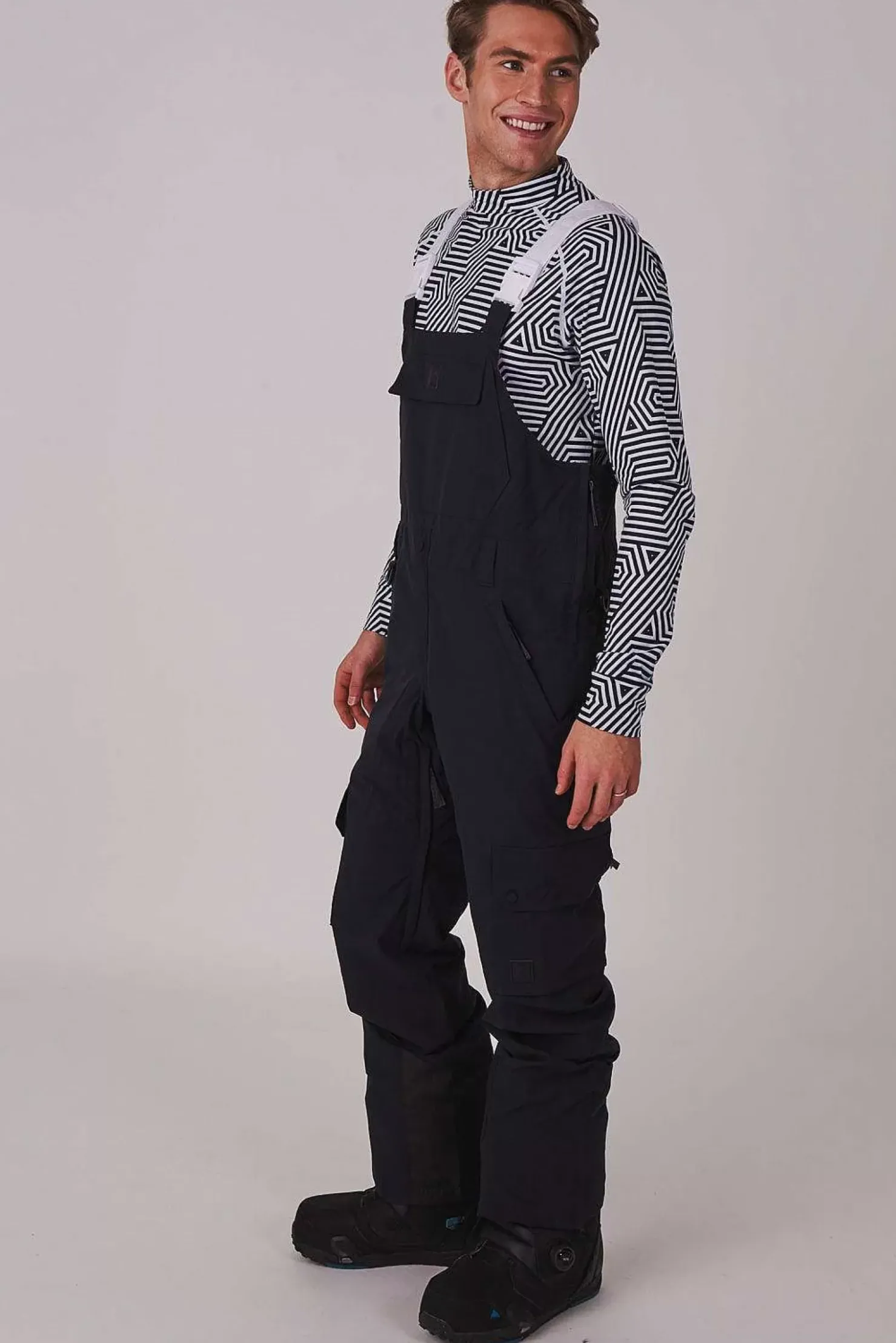 Men OOSC Snow Pants / Bibs>Yeh Man Ski & Snowboard Bib Pant - Black