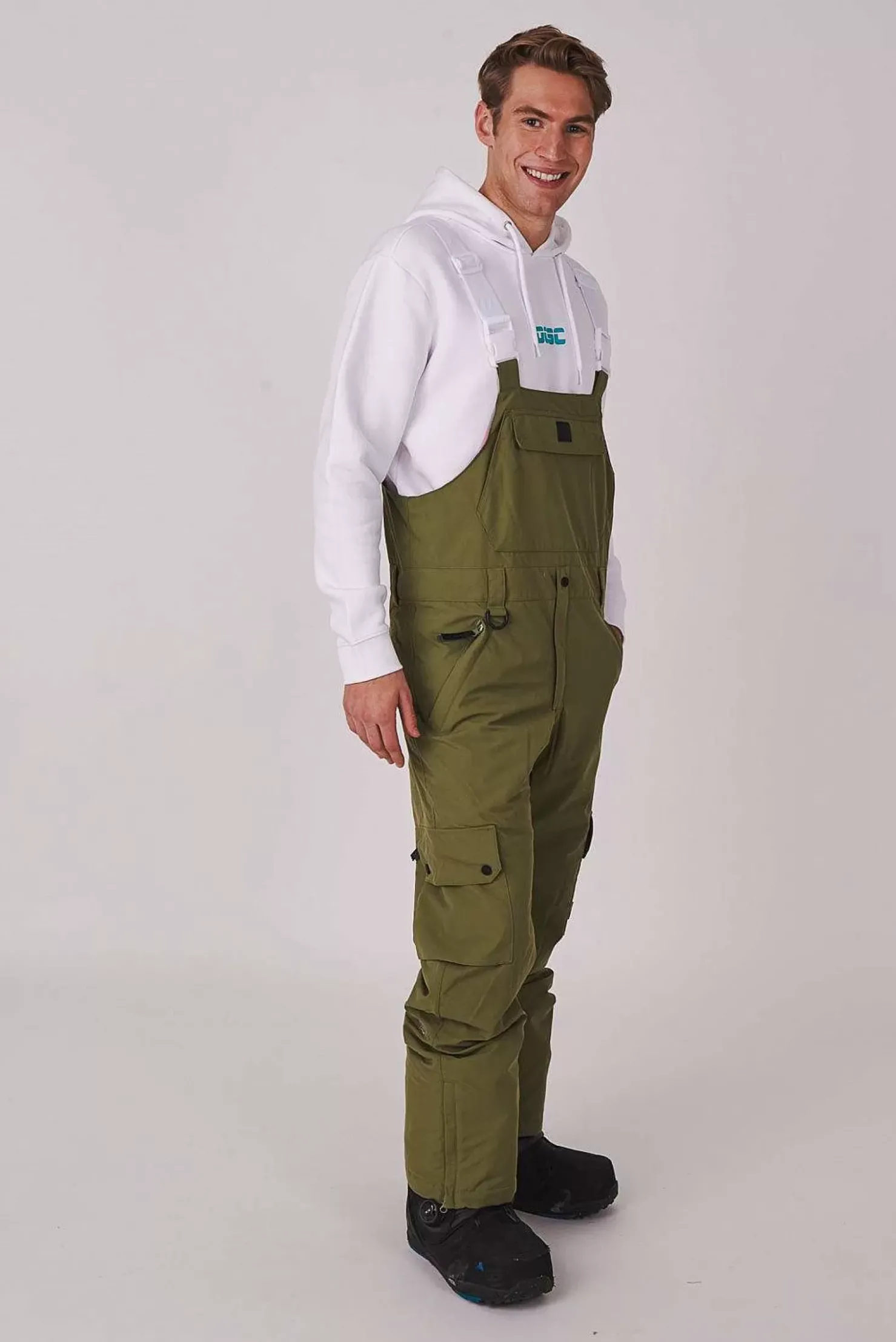 Men OOSC Snow Pants / Bibs>Yeh Man Ski & Snowboard Bib Pant - Khaki